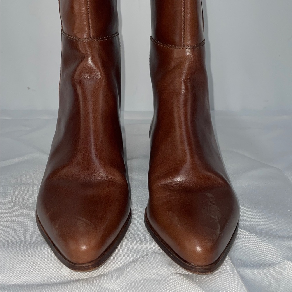 MICHAEL KORS BRINKS LEATHER RIDING BOOTS FTL-03-012 - Picture 6 of 12